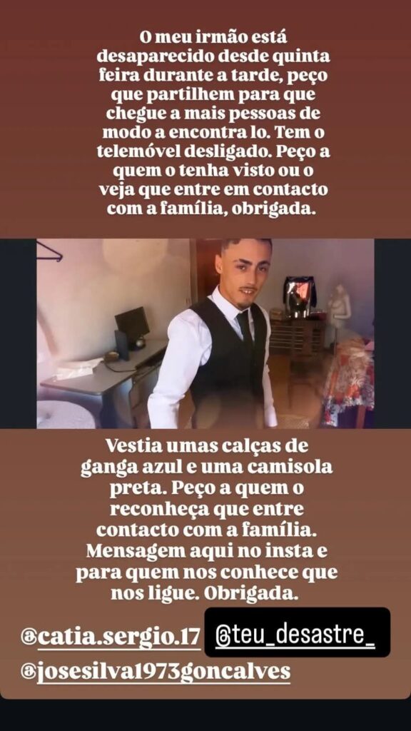 Família em desespero procura jovem de 21 anos desaparecido no norte 6 Família em desespero procura jovem de 21 anos desaparecido no norte