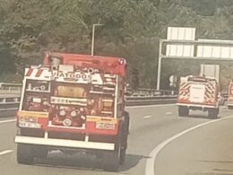 Bombeiros do minho seguiram para viseu para ajudar a combater incêndio