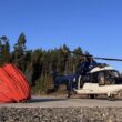 Helicóptero super puma francês é reforço no combate aos incêndios