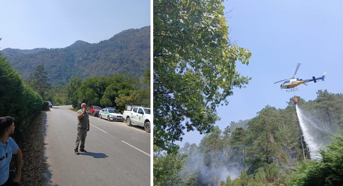 Dominado incêndio florestal que deflagrou acima da vila do gerês