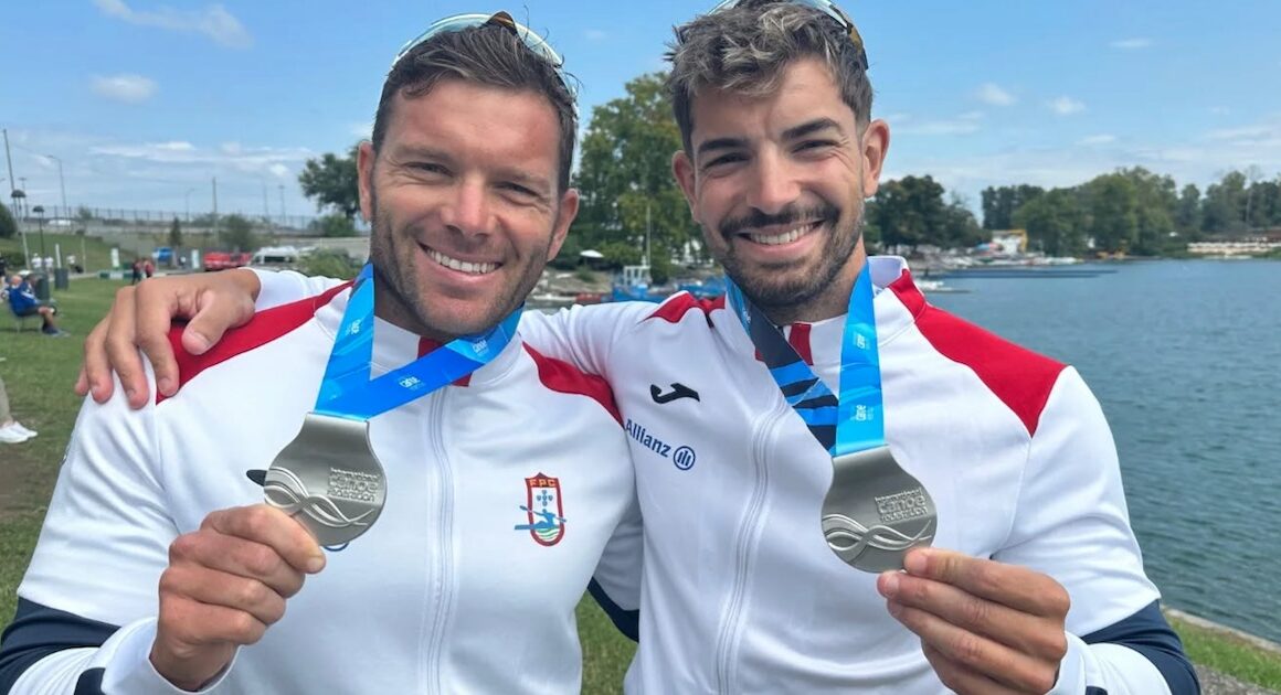 João ribeiro e messias baptista vice-campeões do mundo em k2 500
