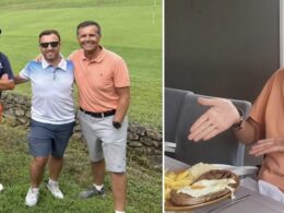 Jorge gabriel chama a atenção num torneio de golfe em ponte de lima: "um dia perfeito! "