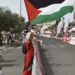 Manifestantes contestam ciclistas de israel na volta a portugal