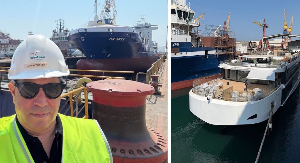 Mário ferreira mostra "mais um navio terminado" em viana do castelo