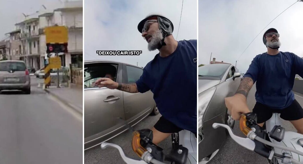 Apanhado a deitar lixo pela janela do carro é abordado por ex-psp em barcelos