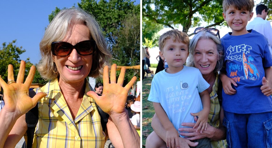 Atriz custódia gallego veio pela primeira vez à romaria d'agonia (e até trouxe os netos)