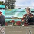Esta obra de arte com 26 metros de largura e 5 de altura é sobre ponte de lima e está em frança