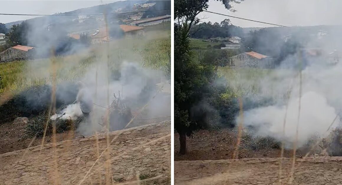 Vila do conde: começa fogueira em estado de alerta mas apaga-a logo depois de ser filmada por vizinhos