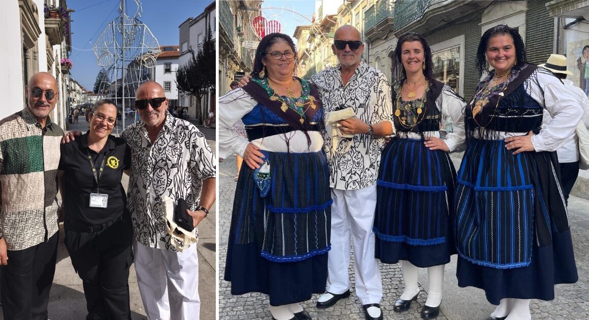Goucha cumpre sonho antigo e assiste ao desfile da mordomia em viana
