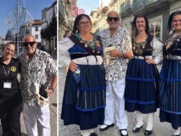 Goucha cumpre sonho antigo e assiste ao desfile da mordomia em viana