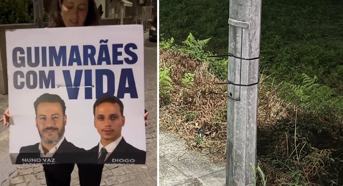 Chega de guimarães denuncia vandalismo: "uma afronta ao exercício democrático"