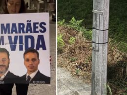 Chega de guimarães denuncia vandalismo: "uma afronta ao exercício democrático"
