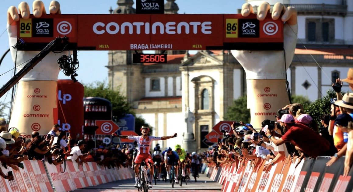 Volta a portugal em braga: argentino foi o primeiro a chegar ao sameiro