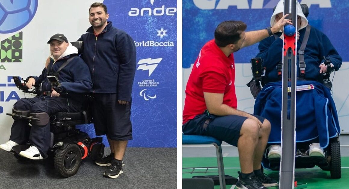 É de barcelos e conquistou ouro na taça do mundo de boccia