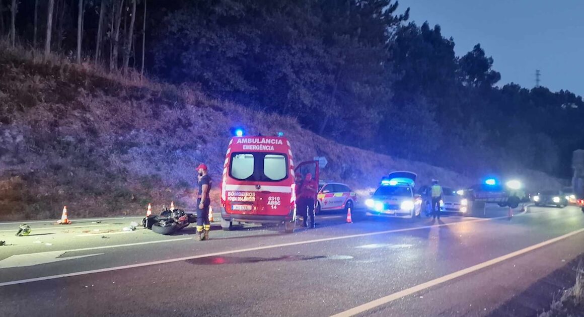 Motociclista em estado grave após colisão com automóvel na póvoa de lanhoso