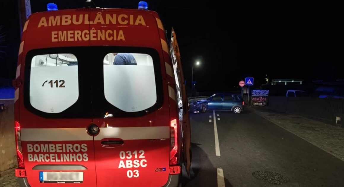 Colisão numa estrada municipal faz um ferido em barcelos