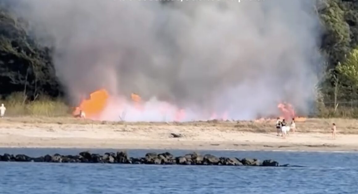 Fazem churrasco na praia em viana do castelo e chamas descontrolam-se