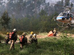 Fogo em arcos de valdevez combatido por 12 meios aéreos