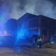 Famalicão: mais de 40 bombeiros combatem incêndio numa empresa de reciclagem