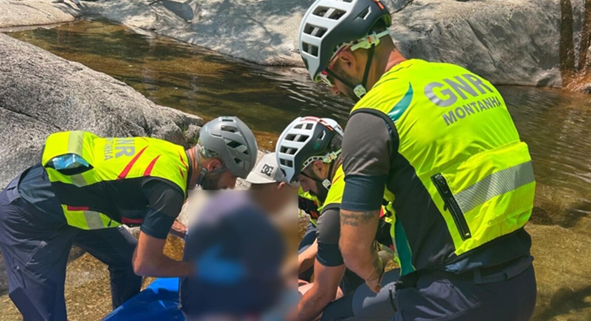 Duas pessoas caíram na cascata do tahiti no gerês