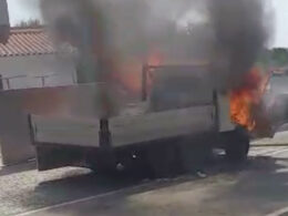 Camião arde na estrada barcelos-esposende