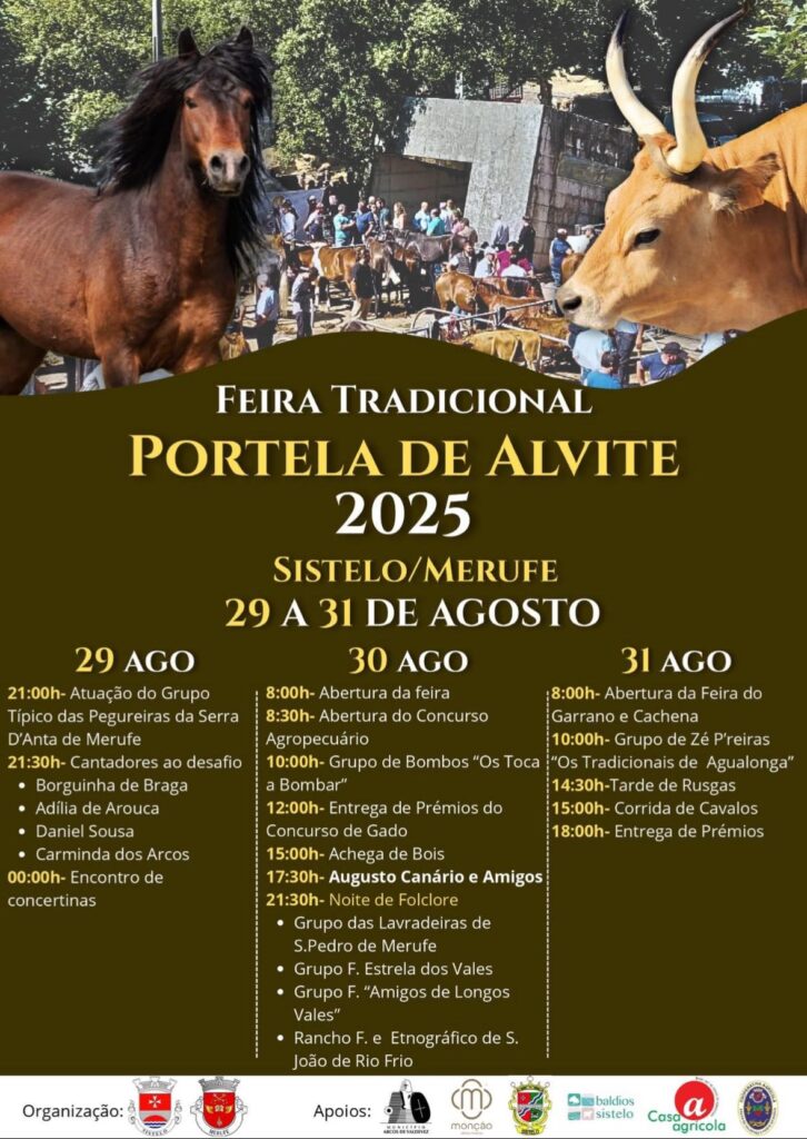 Feira de gado e três dias de música na fronteira de duas aldeias de montanha no alto minho